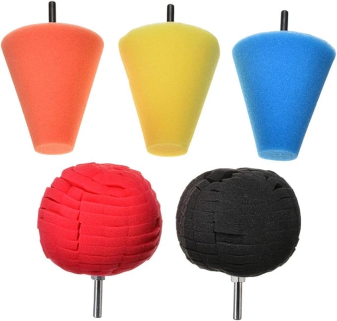 Polijstpads Auto - Spons Buffer - Auto Onderhoud - Herbruikbaar Schuim - 5 Stuks - Niet gespecificeerd