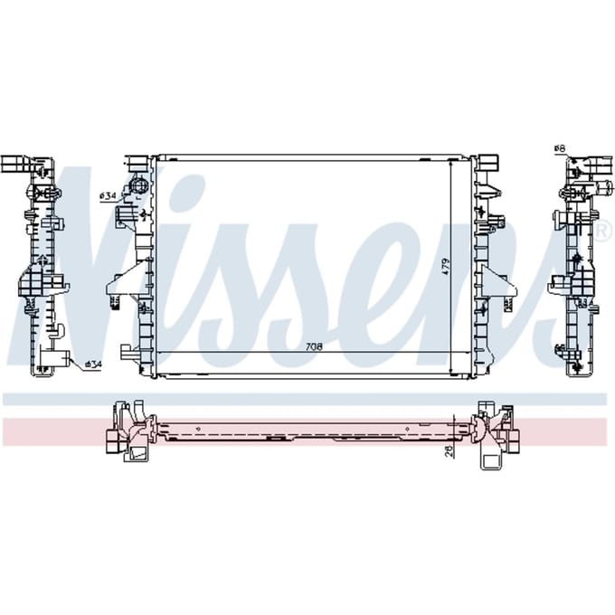 Radiator, motorkoeling NISSENS 65285