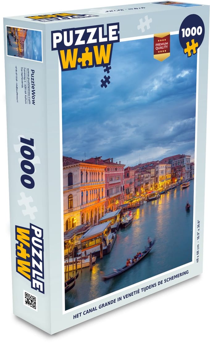 Puzzel Water - Nacht - Venetië - Legpuzzel - Puzzel 1000 stukjes volwassenen