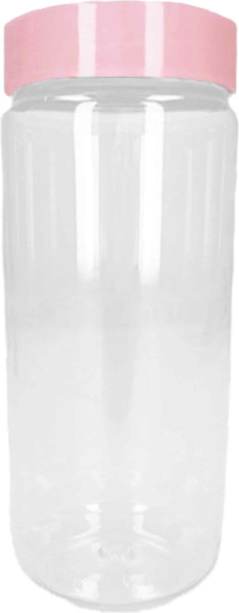 Forte Plastics Voorraadpot/bewaarpot - 650 ml - kunststof - oud roze - B7 x H18 cm