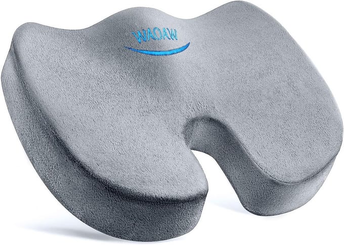 Ergonomisch Traagschuim Zitkussen voor Bureaustoel en Pijnverlichting Stuitbeen