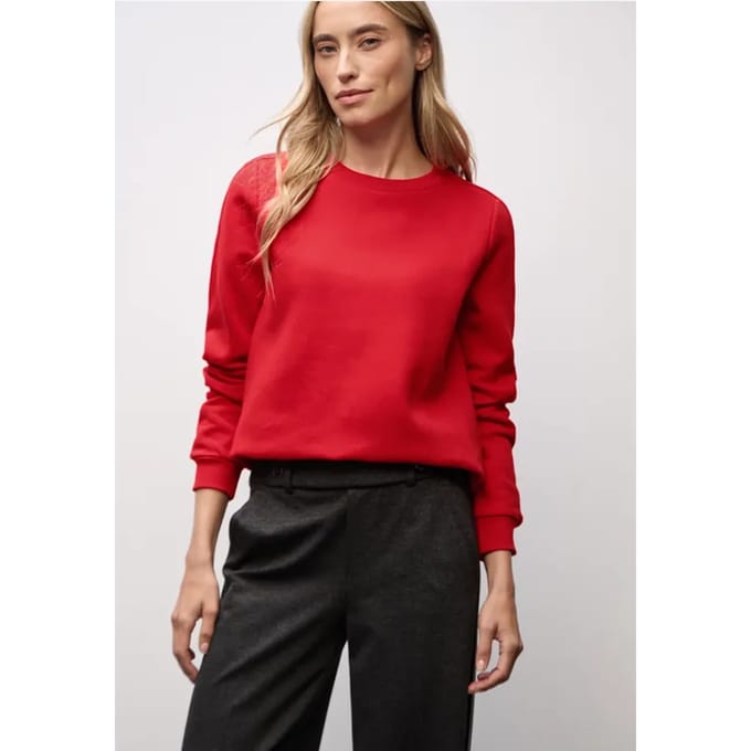 Sweater met geribd detail