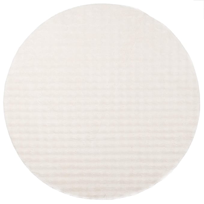 vidaXL - Vloerkleden - Rond - SIROLO - Crèmekleurig - Ø - 200 - CM - Polyester