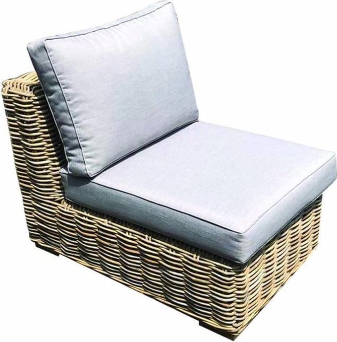 Serva middenelement naturel rotan - suntech grey