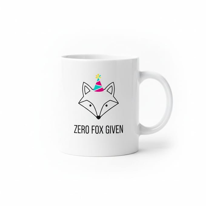 Zero Fox Given Mok – Grappige Vos Quote Koffiemok – 330 ml Keramische Mok Cadeau