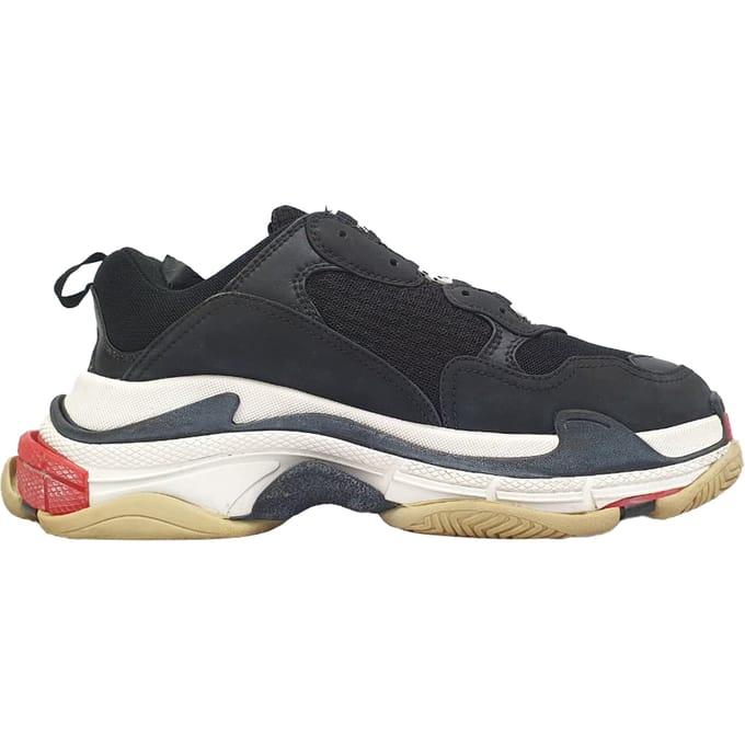 Balenciaga Triple S Sneakers in Zwart Polyester