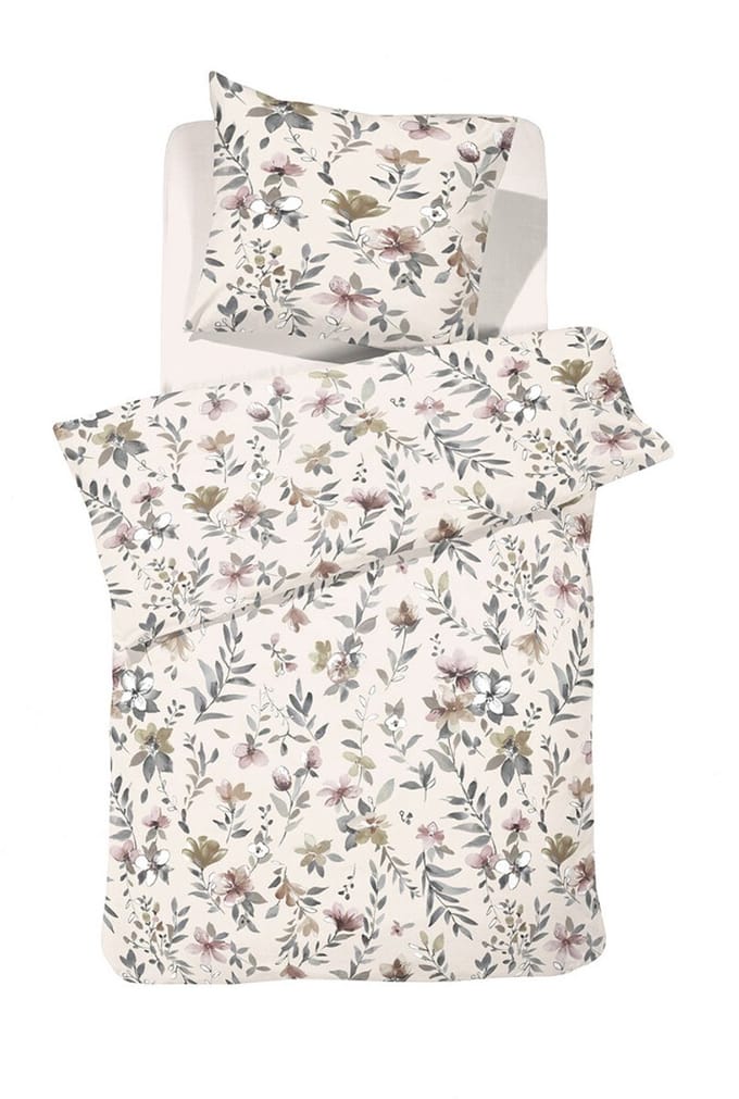 Cinderella Dekbedovertrek Botanica Flanel - Beige - 140x220