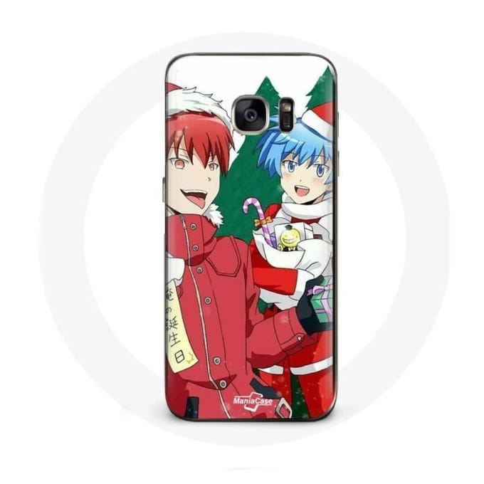 Coque pour Samsung Galaxy S7 Edge Karma et Nagisa Assassination Classroom Anime Christmas day