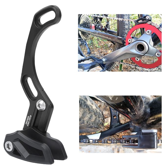 Single Disc Fiets Kettinggeleider Stabilisator BB Middenvergrendeling Ultralicht Fietsen Fietsaccessoire Zwart gray
