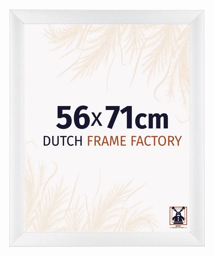 Fotolijst 56x71 cm - MDF - Wit Hoogglans - Praag