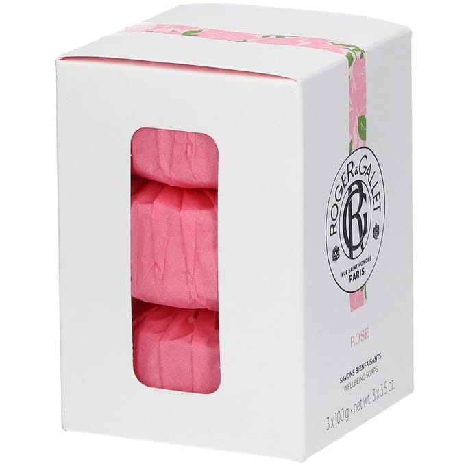 Roger & Gallet Rose Giftset 300 g - Soap Bar - 3x100gr