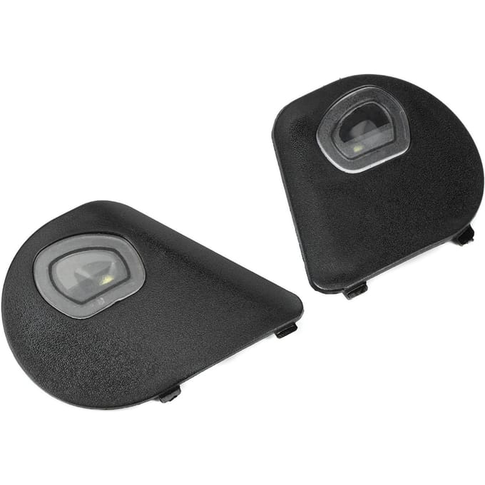 Paar linker- en rechterzijspiegel instapverlichting 68087238AA Geschikt voor Dodge RAM 1500 2500 3500 black