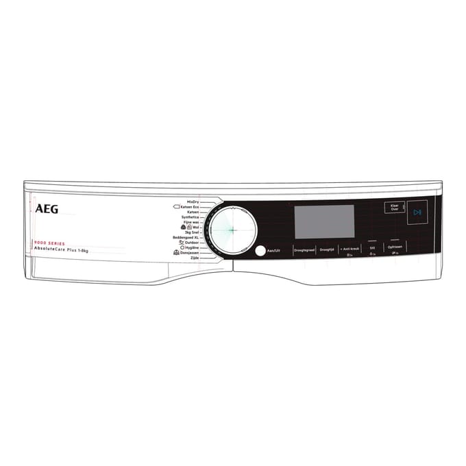 AEG controlepaneel, wit, AEG, NL 140239201027