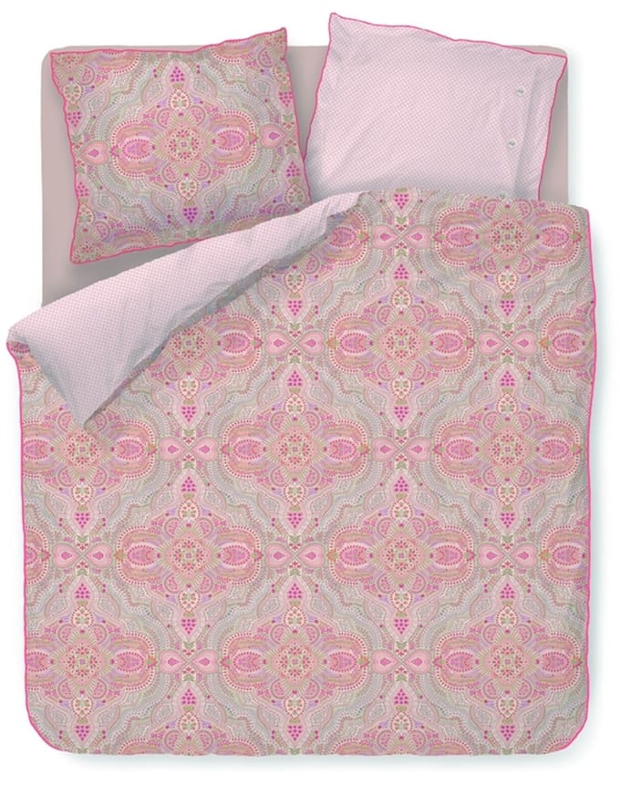 Pip Studio Moon Flower dekbedovertrek - Eenpersoons - 140 x 200/220 cm - Licht roze