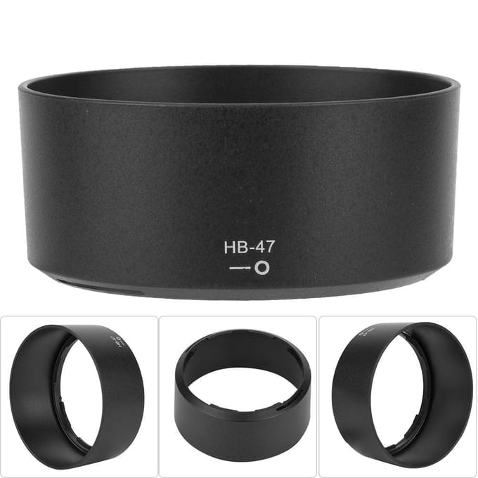 Pare-soleil de remplacement HB-47 ABS pour objectif Nikon AF S 50 mm f/1,4G black