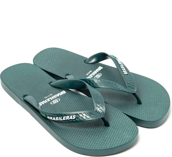 Brasileras Slippers Heren- Militair groen- 35/36
