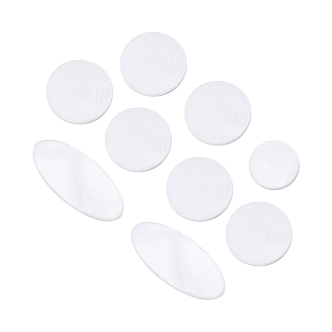 9 stuks/set Exquise Saxofoon Klepknop Inleg voor Alto Tenor Sopraan Saxofoon Accessoire white