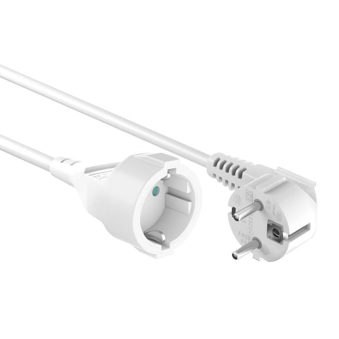 Allteq - Verlengkabel - Wit - 2 meter
