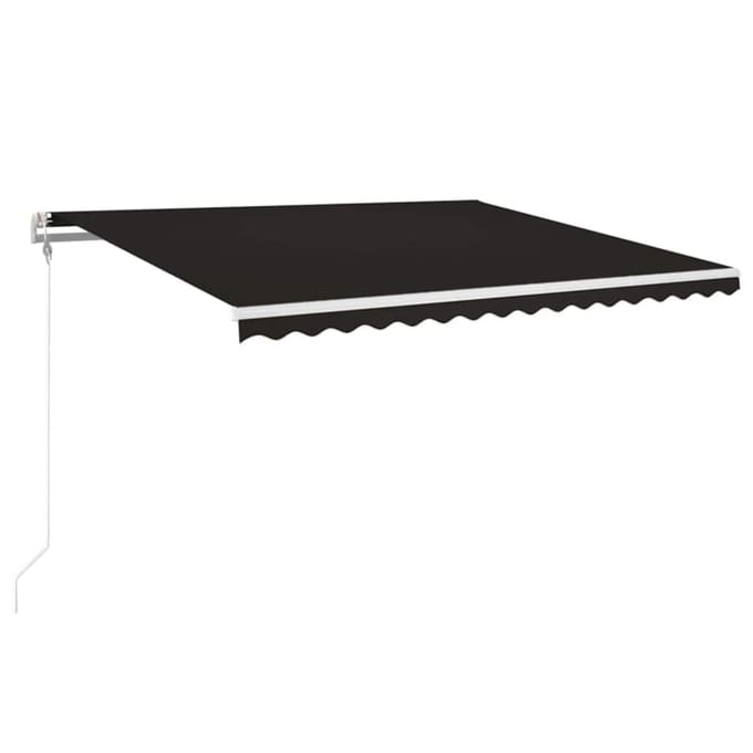 vidaXL - Luifel - automatisch - met - LED - en - windsensor - 450x350 - cm - antraciet
