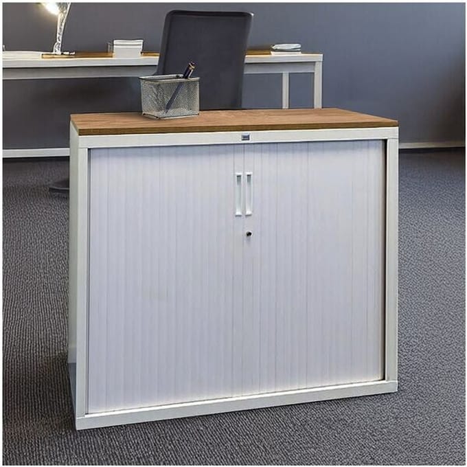 Topblad voor roldeurkast 80cmx45cm, havanna