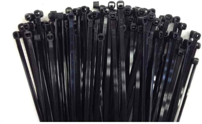 100 Kabelbinders 200x2, 5mm zwart (UV-gestabiliseerd) PA6.6