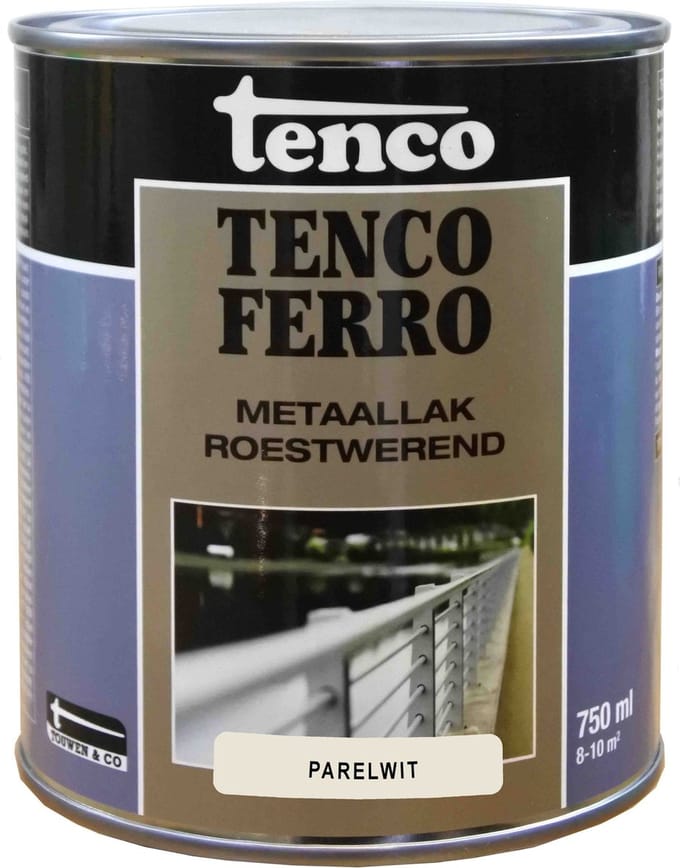 Tenco Metaallak Ferro - Parelwit - Zijdeglans 0.75l