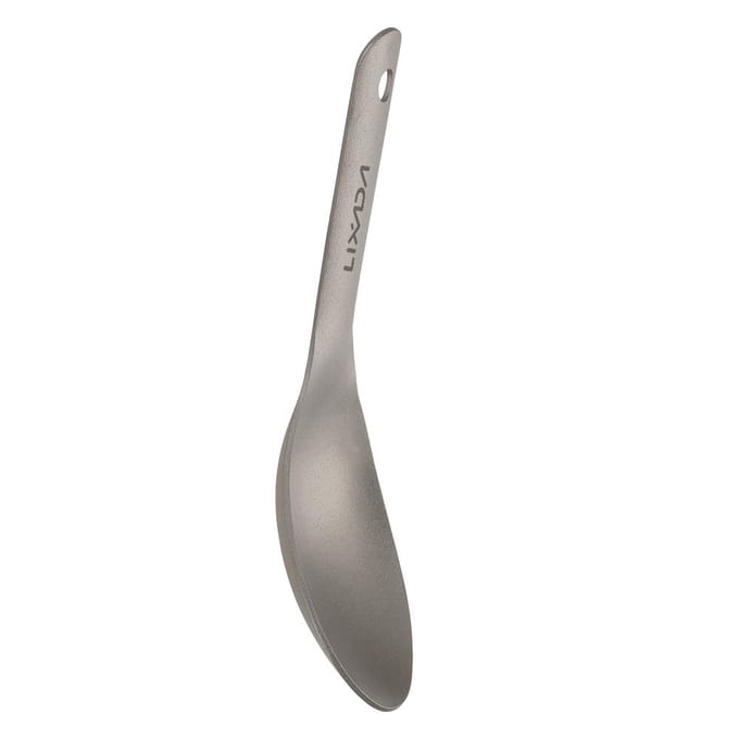 Lixada Korte Steel Titanium Lepel Ultralichte Kinderen Babylepel Buiten Spoon beige