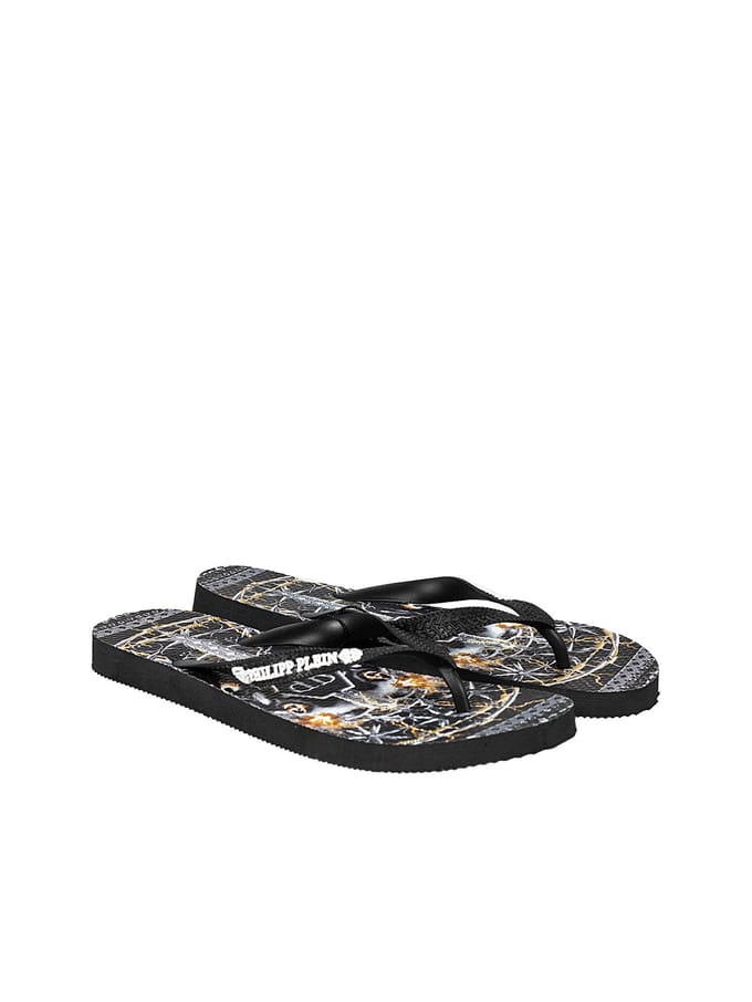 Philipp Plein Slipper Mannen zwart