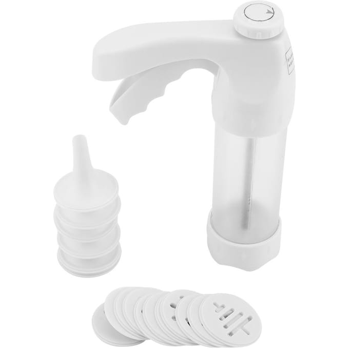Koekjesmaker Koekjespers Machine Spuitmondjes Pistool Huisdecoratie Taart Set white