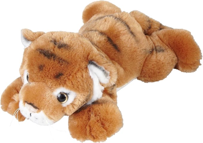 Ravensden Knuffel Tijger - pluche - bruin - 25 cm - knuffeldieren