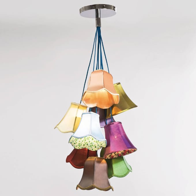 Kare Saloon Flower - kleurrijke hanglamp