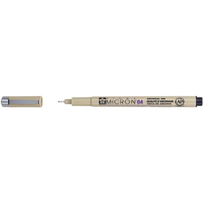 Fineliner Sakura Pigma Micron 04 0.4mm zwart