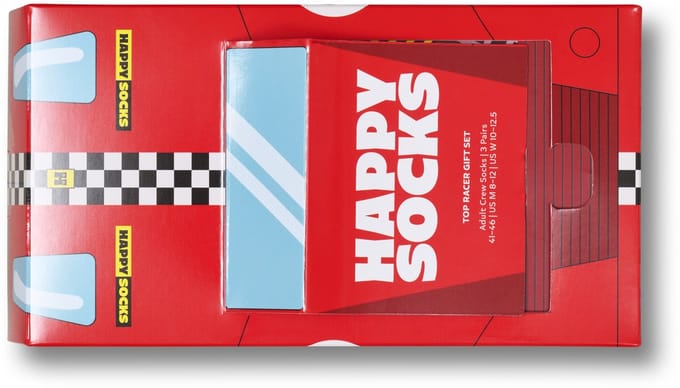 Happy Socks 3-Pack Top Racer Socks Gift Set
