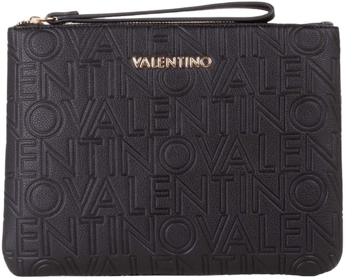 VALENTINO accessoiretas Pansy Soft Cosmetic Case Nero zwart