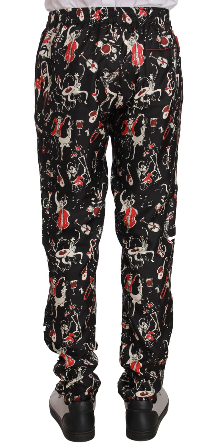 Muziekprint Broek Pt0846