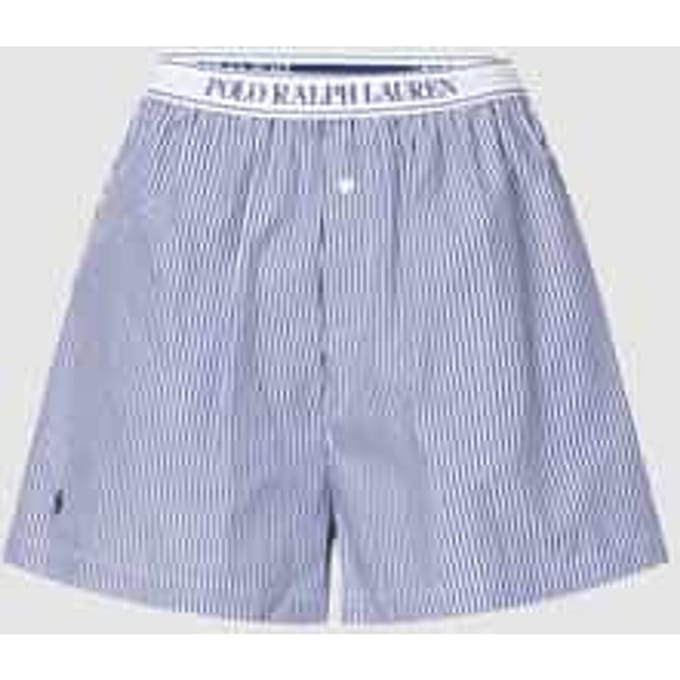 Korte pyjamabroek met elastische band met logo