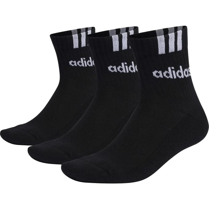 adidas  Sokken 3-Stripes Linear Half-Crew Cushioned Socks 3 Pairs