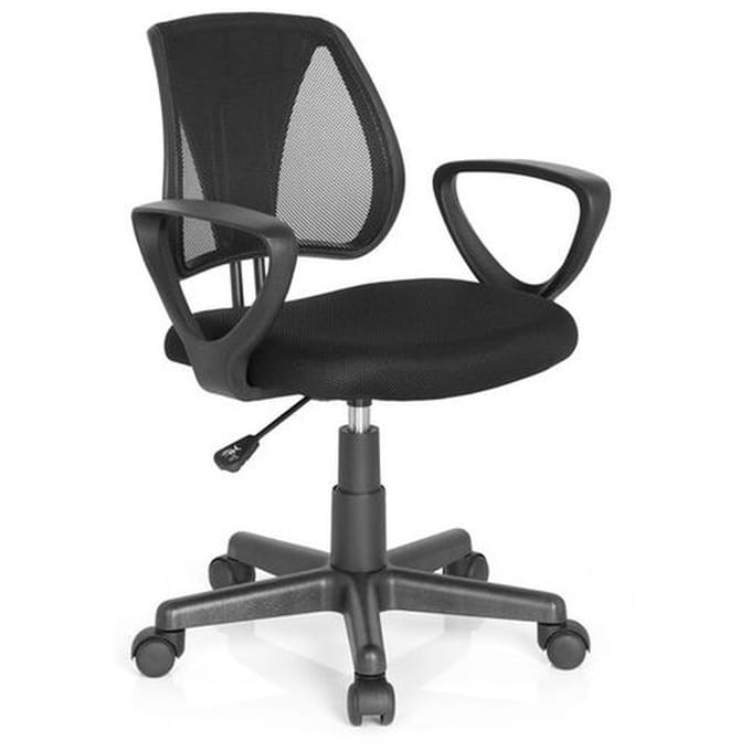Kinder bureaustoel KIDDY CD Netstof zwart hjh OFFICE