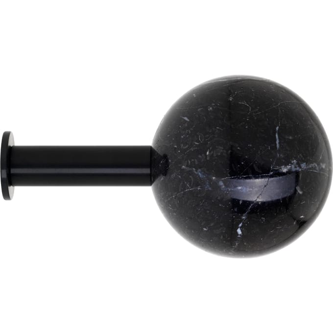 Schönbuch - Dots Stone Wandhaken - Marmor Nero Marquina - zwart