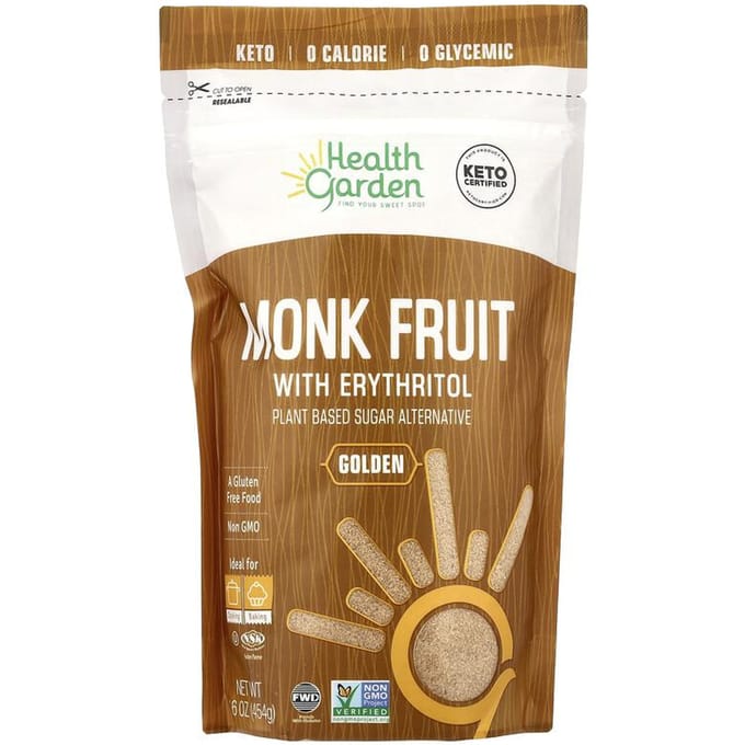 Monniksvrucht Met Erythritol, Goudkleurig, 16 oz (454 gr)