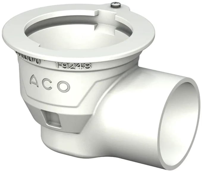 ACO Vloerafvoer Passavant DN100/1,5 graden/1,6l/s/houder/epoxy, 5569.70.20