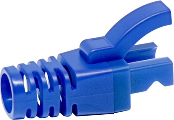 DINTEK - Boot voor CAT6 (100 pcs) - Blauw - geschikt voor passthrough plug - 1601-06014