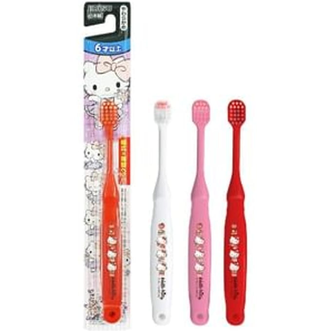 EBISU - Sanrio Hello Kitty Kids Toothbrush For Over 6 Years Old 1 pc - Random Color