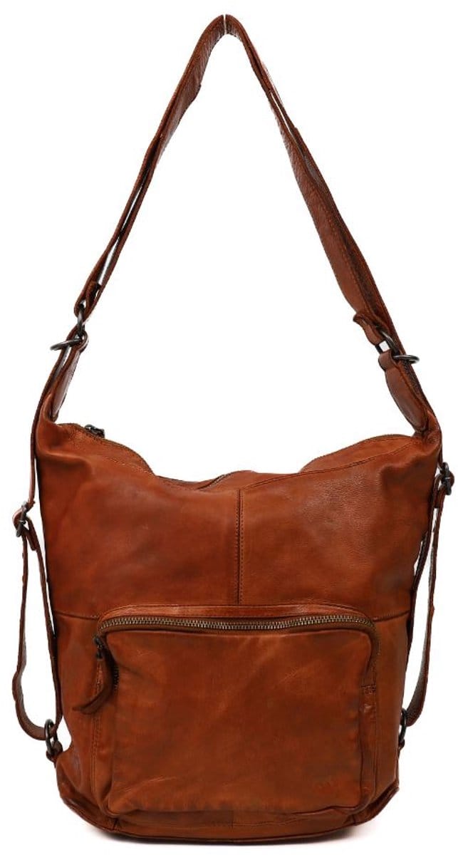 Bear Design Corina Leren Schoudertas / Rugzak - Cognac