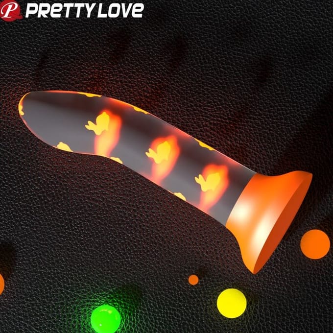PRETTYLOVE Glows In The Dark Dildo Magical Nightfall