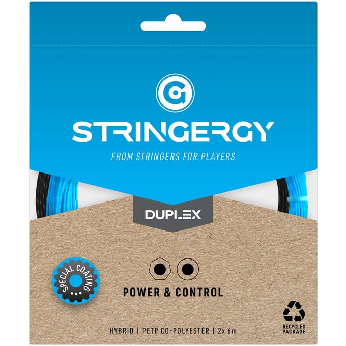 Stringergy Duplex Set Snaren 2x 6m-Zwart,Blauw