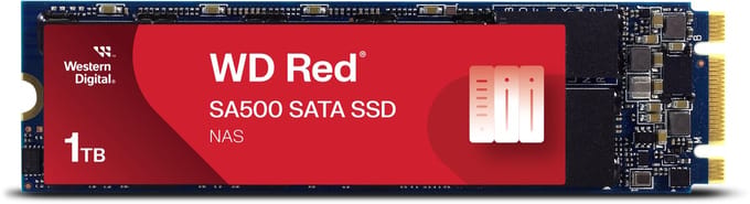 Western Digital WD Red™ SA500 SATA M.2 SSD 2280 harde schijf 1 TB M.2 SATA 6 Gb/s