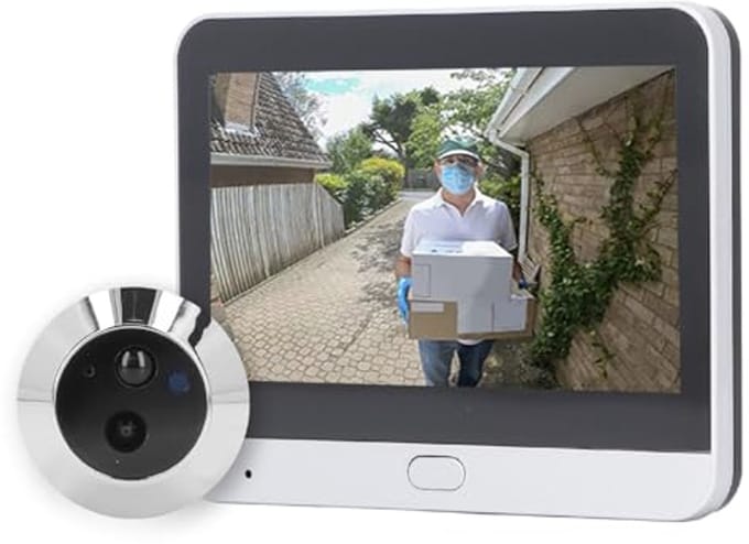 Digitale Deurkijker met Nachtzicht en Bewegingsdetectie - 4,3 Inch IPS LCD Deurcamera