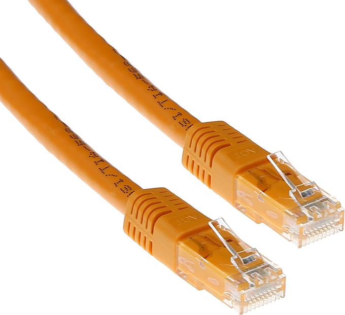 ACT Oranje 7 meter U/UTP CAT6 patchkabel met RJ45 connectoren IB1507