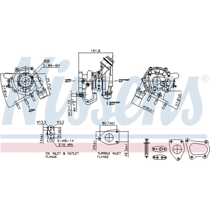 Supercharger, drukvulling NISSENS 93233